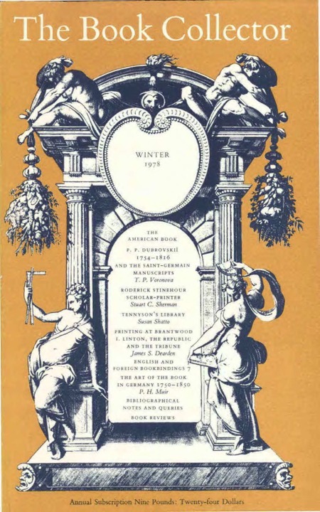 The Book Collector Front Cover The Book Collector front cover image