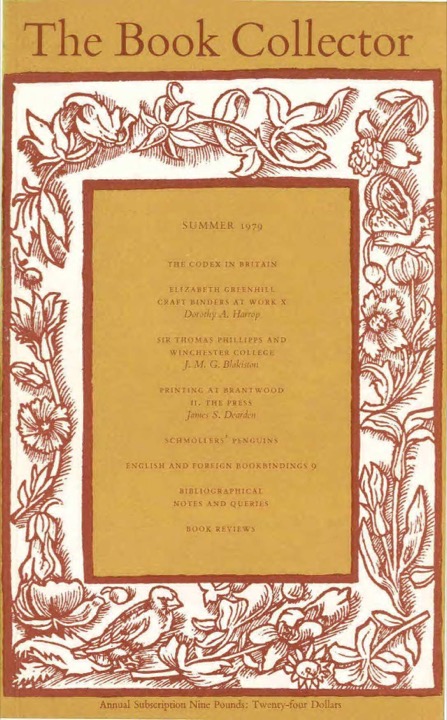 The Book Collector Front Cover The Book Collector front cover image