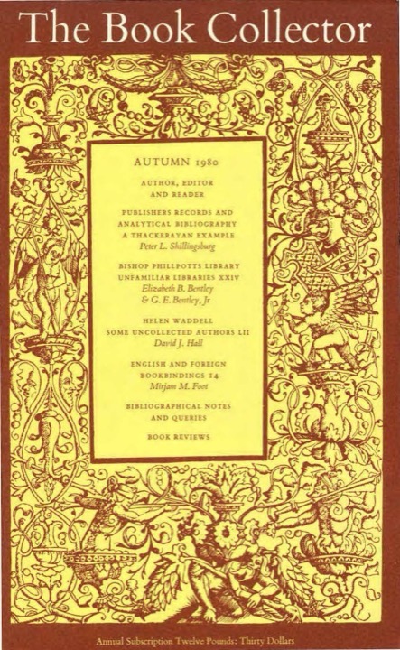 The Book Collector Front Cover The Book Collector front cover image