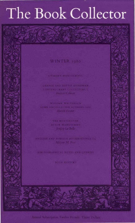 The Book Collector Front Cover The Book Collector front cover image