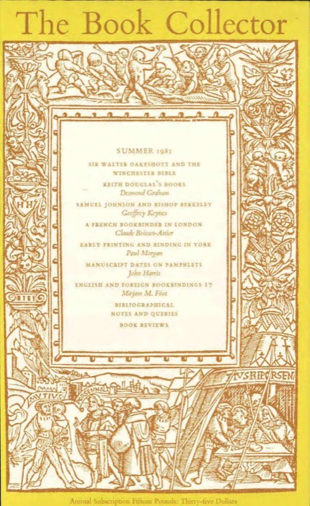 The Book Collector Front Cover The Book Collector front cover image