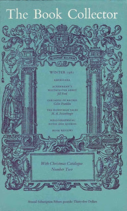 The Book Collector Front Cover The Book Collector front cover image