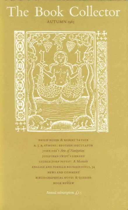 The Book Collector Front Cover The Book Collector front cover image