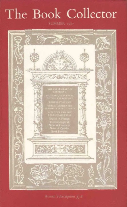 The Book Collector Front Cover The Book Collector front cover image