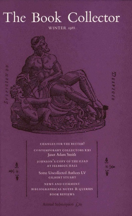 The Book Collector Front Cover The Book Collector front cover image