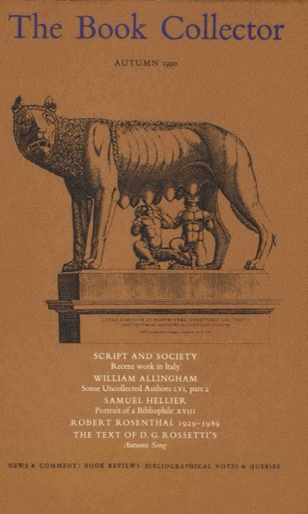The Book Collector Front Cover The Book Collector front cover image