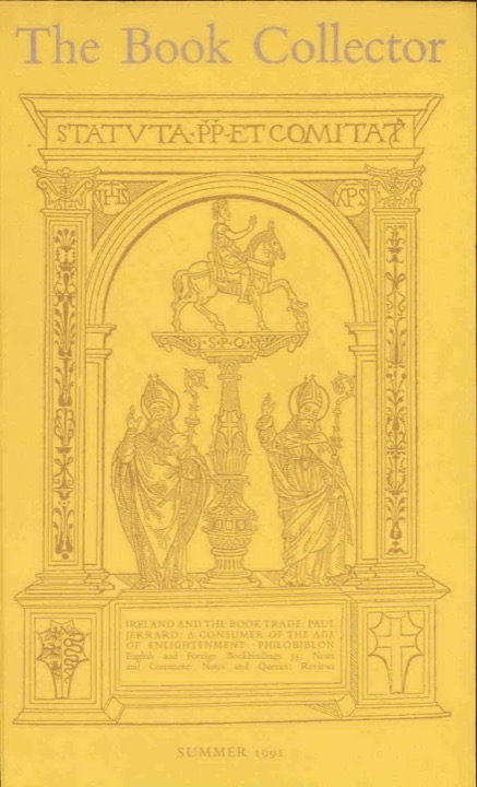 The Book Collector Front Cover The Book Collector front cover image