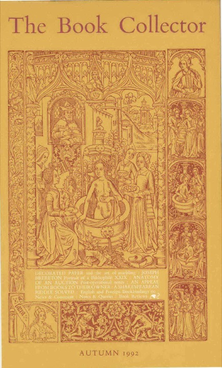 The Book Collector Front Cover The Book Collector front cover image