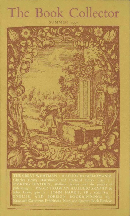 The Book Collector Front Cover The Book Collector front cover image