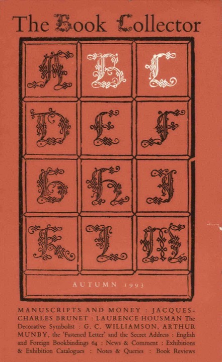 The Book Collector Front Cover The Book Collector front cover image