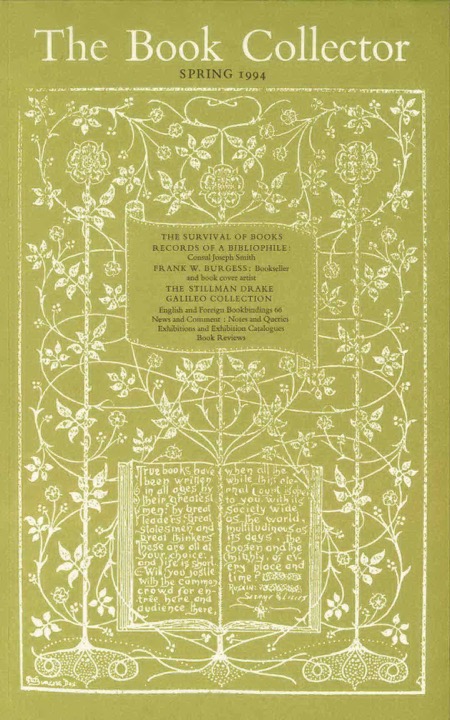 The Book Collector Front Cover The Book Collector front cover image
