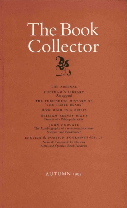 The Book Collector Front Cover The Book Collector front cover image