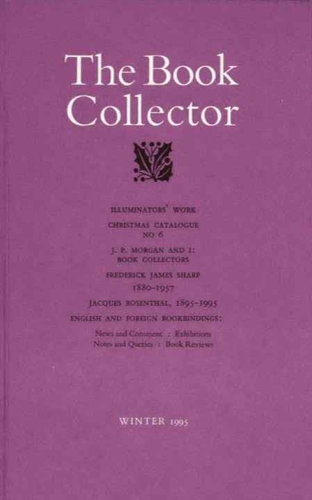The Book Collector Front Cover The Book Collector front cover image