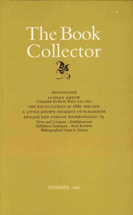 The Book Collector Front Cover The Book Collector front cover image