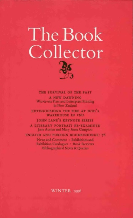 The Book Collector Front Cover The Book Collector front cover image