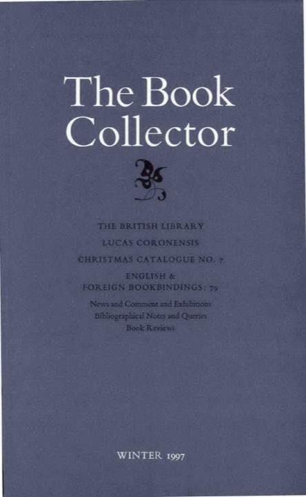 The Book Collector Front Cover The Book Collector front cover image