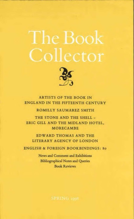 The Book Collector Front Cover The Book Collector front cover image