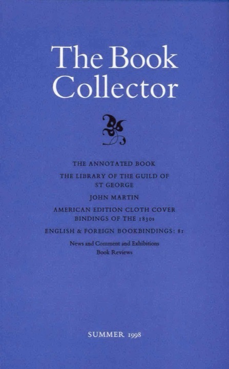 The Book Collector Front Cover The Book Collector front cover image