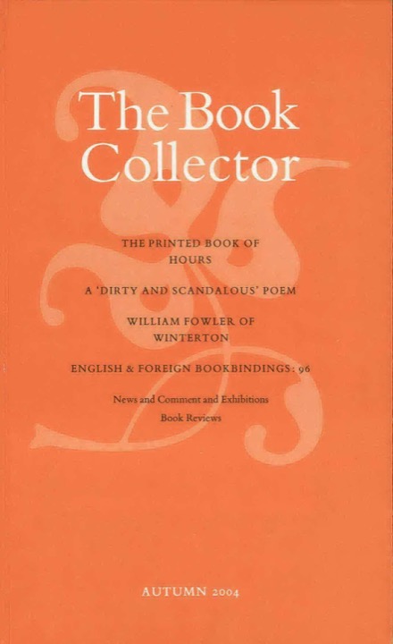 The Book Collector Front Cover The Book Collector front cover image