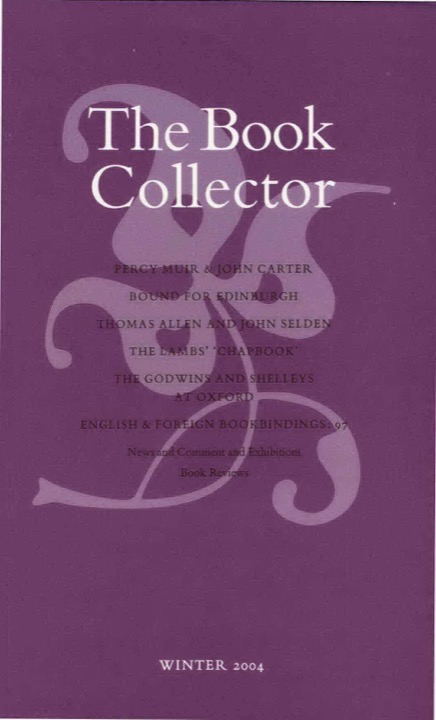 The Book Collector Front Cover The Book Collector front cover image