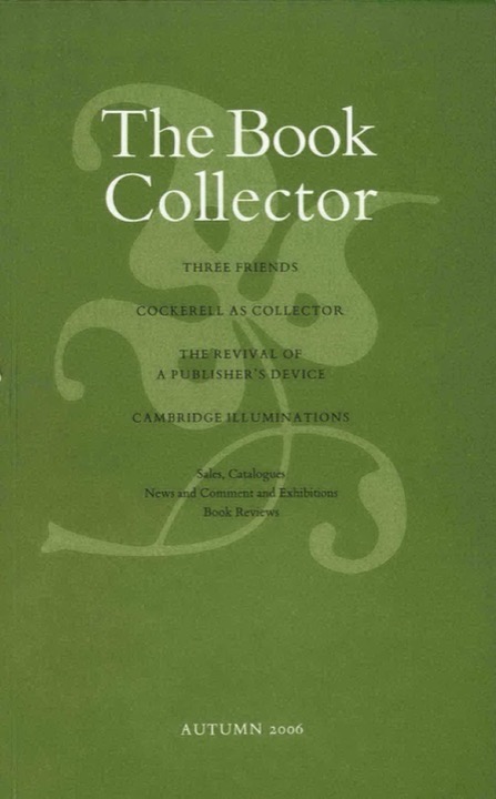 The Book Collector Front Cover The Book Collector front cover image