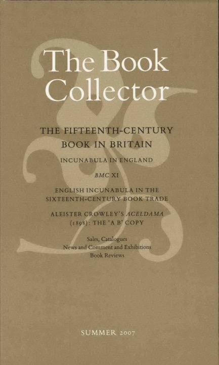 The Book Collector Front Cover The Book Collector front cover image