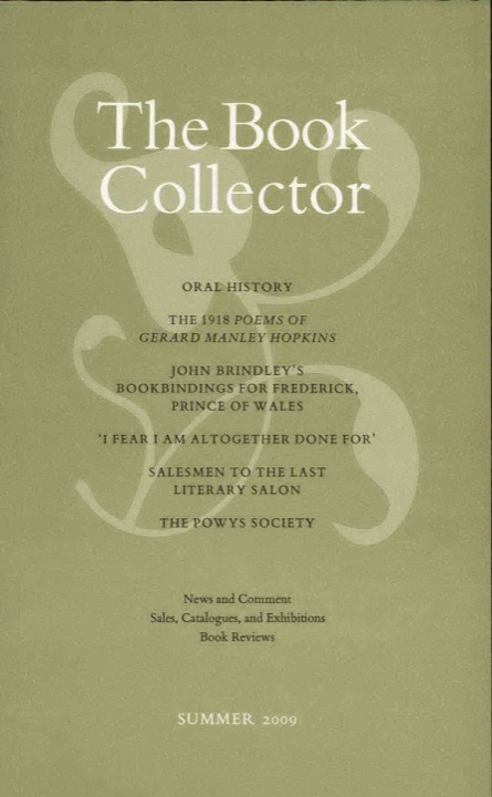 The Book Collector Front Cover The Book Collector front cover image