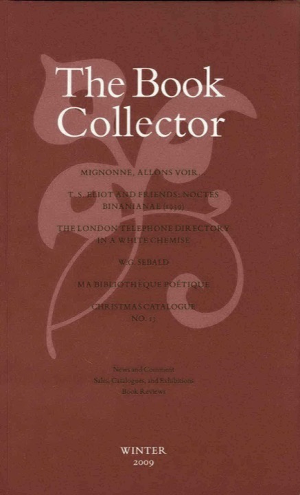 The Book Collector Front Cover The Book Collector front cover image