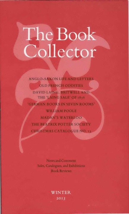 The Book Collector Front Cover The Book Collector front cover image