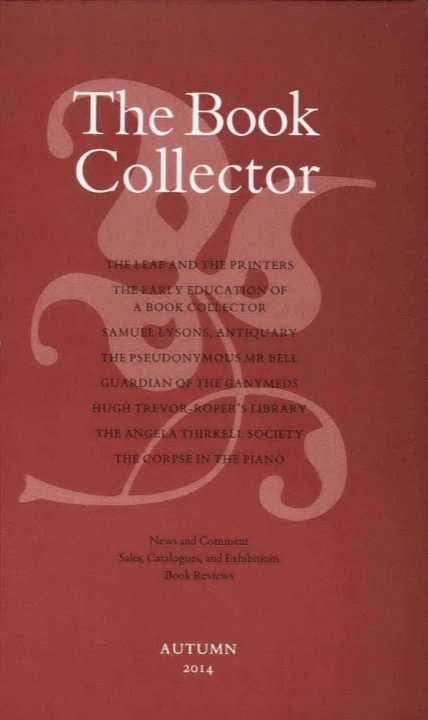 The Book Collector Front Cover The Book Collector front cover image