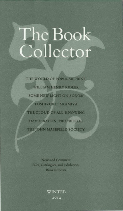 The Book Collector Front Cover The Book Collector front cover image
