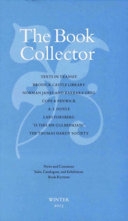 The Book Collector Front Cover The Book Collector front cover image