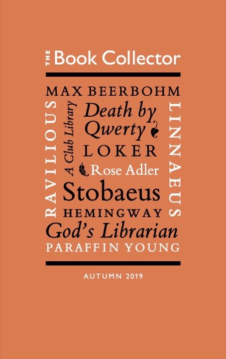 The Book Collector Autumn 2019 The Book Collector Autumn 2019