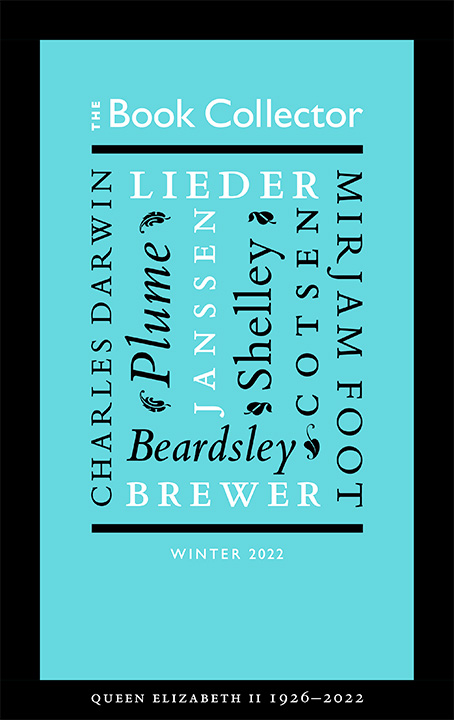 The Book Collector Winter 2022 The Book Collector Winter 2022